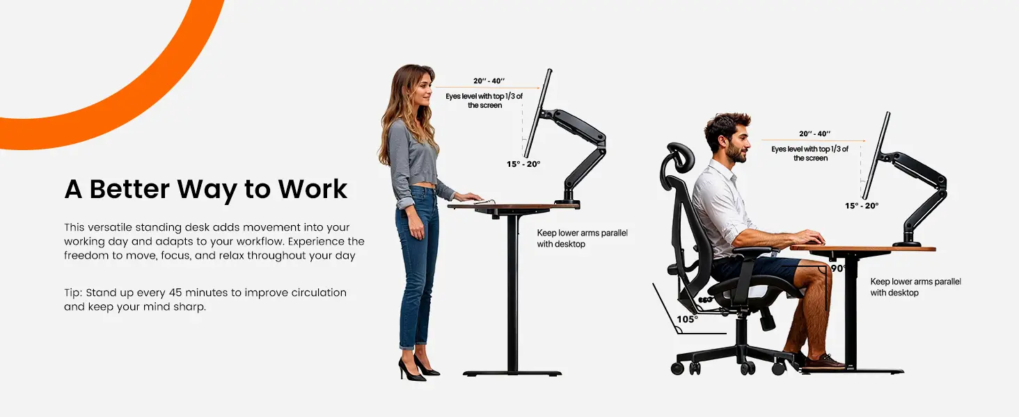 Birou electric reglabil pe înălțime, blat 112 × 60 cm – imagine detaliu 5