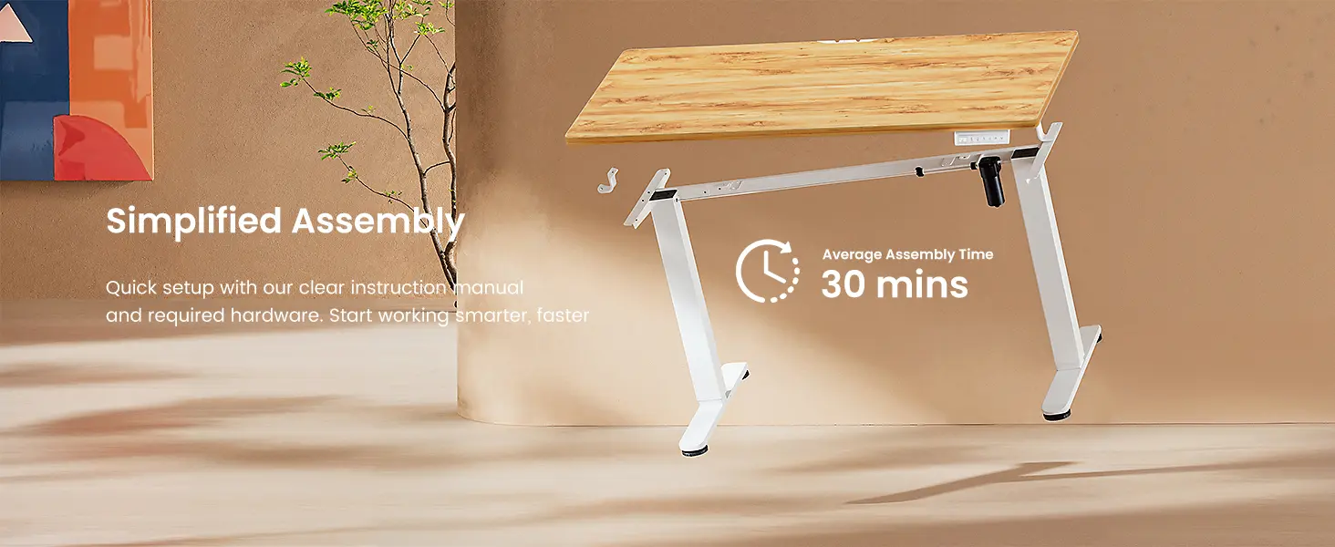 Birou electric reglabil pe înălțime, blat 112 × 60 cm – imagine detaliu 6